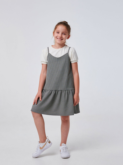 Сукні SMIL модель smil_120362-cerno-belaa-lapka Фото