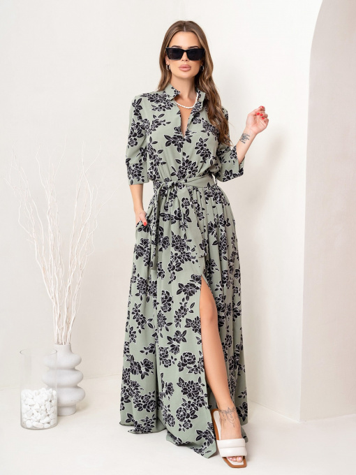 Сукні ISSA Plus модель 14070_olive Фото