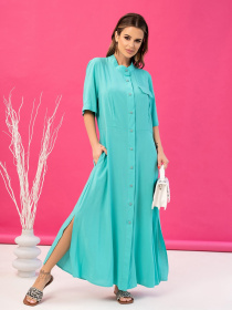 Сукні ISSA Plus модель 14072_turquoise Фото
