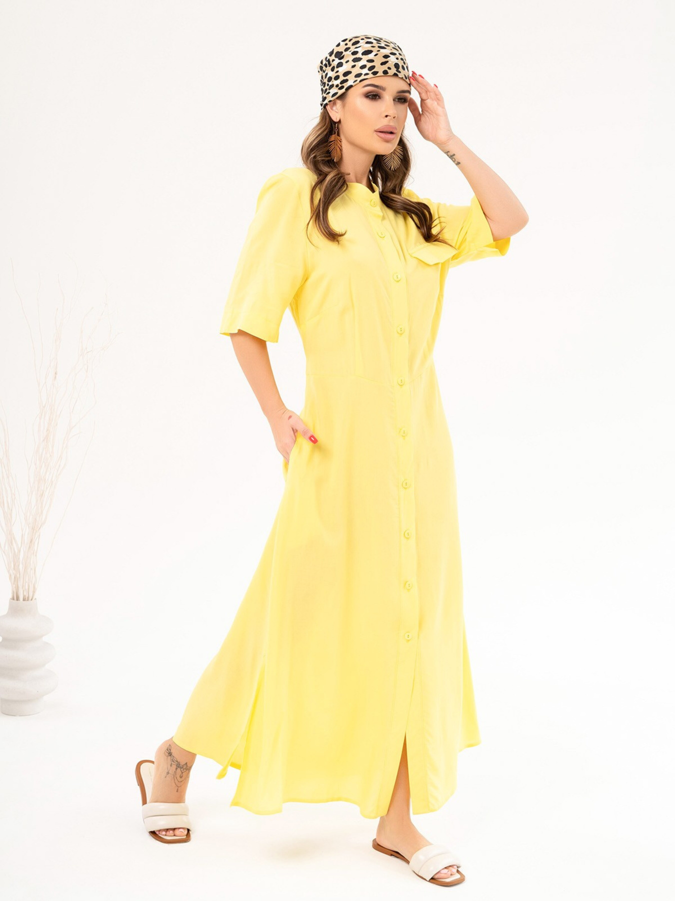 Сукні ISSA Plus модель 14072_yellow Фото