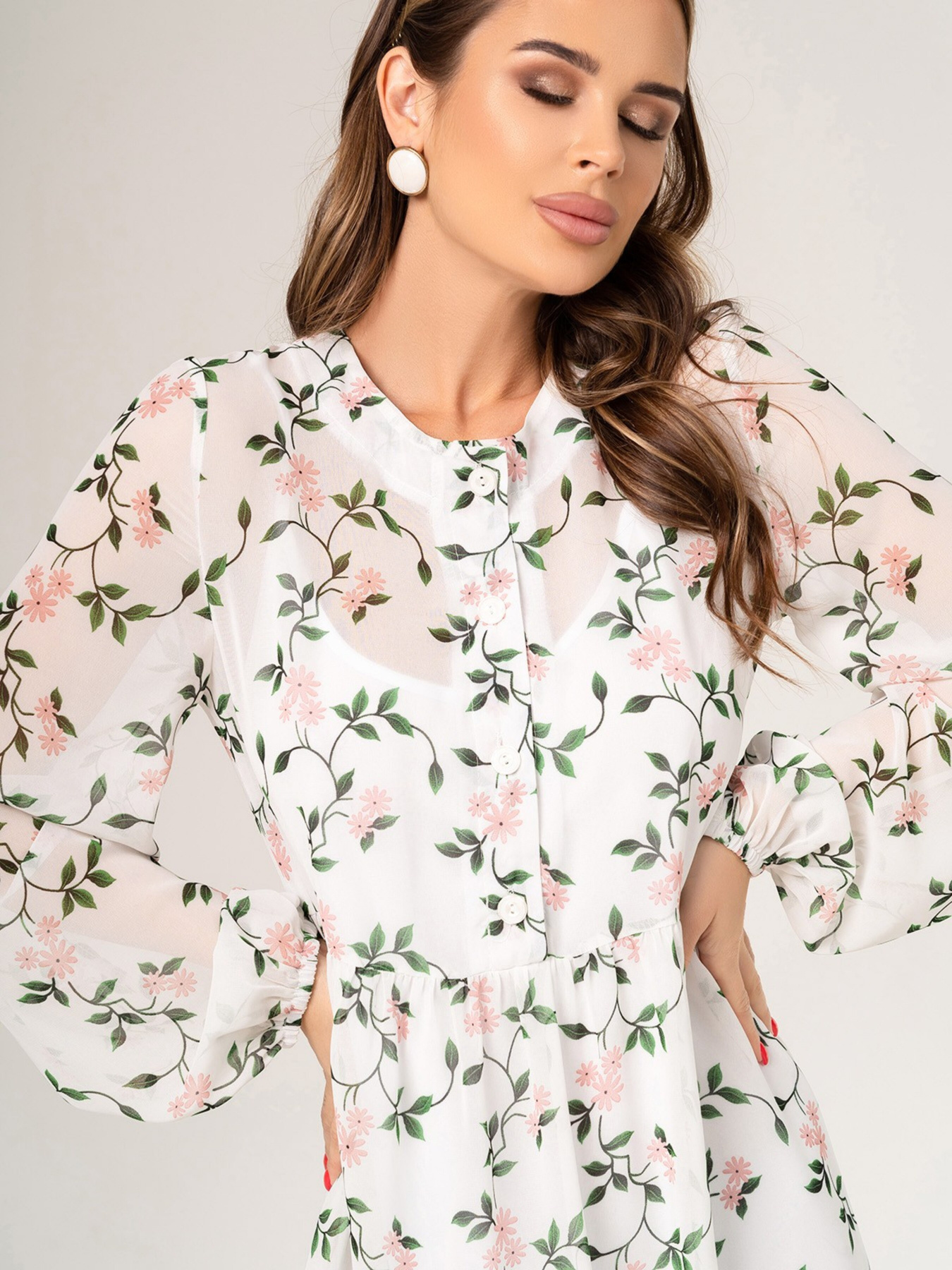 Сукні ISSA Plus модель 14055_white Фото