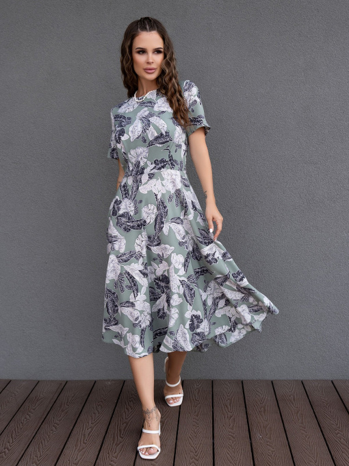 Сукні ISSA Plus модель 14082_olive Фото
