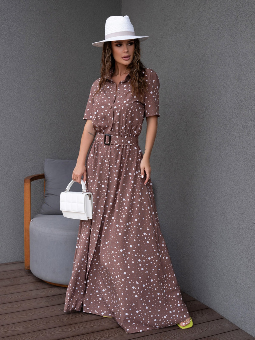 Сукні ISSA Plus модель 14086_brown Фото