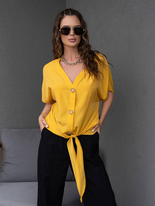 Сорочки ISSA Plus модель WN20-494_mustard Фото