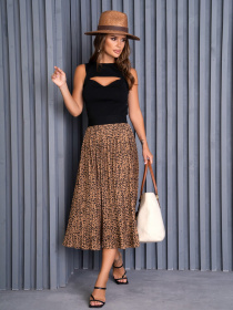 Спідниці ISSA Plus модель 14126_brown Фото