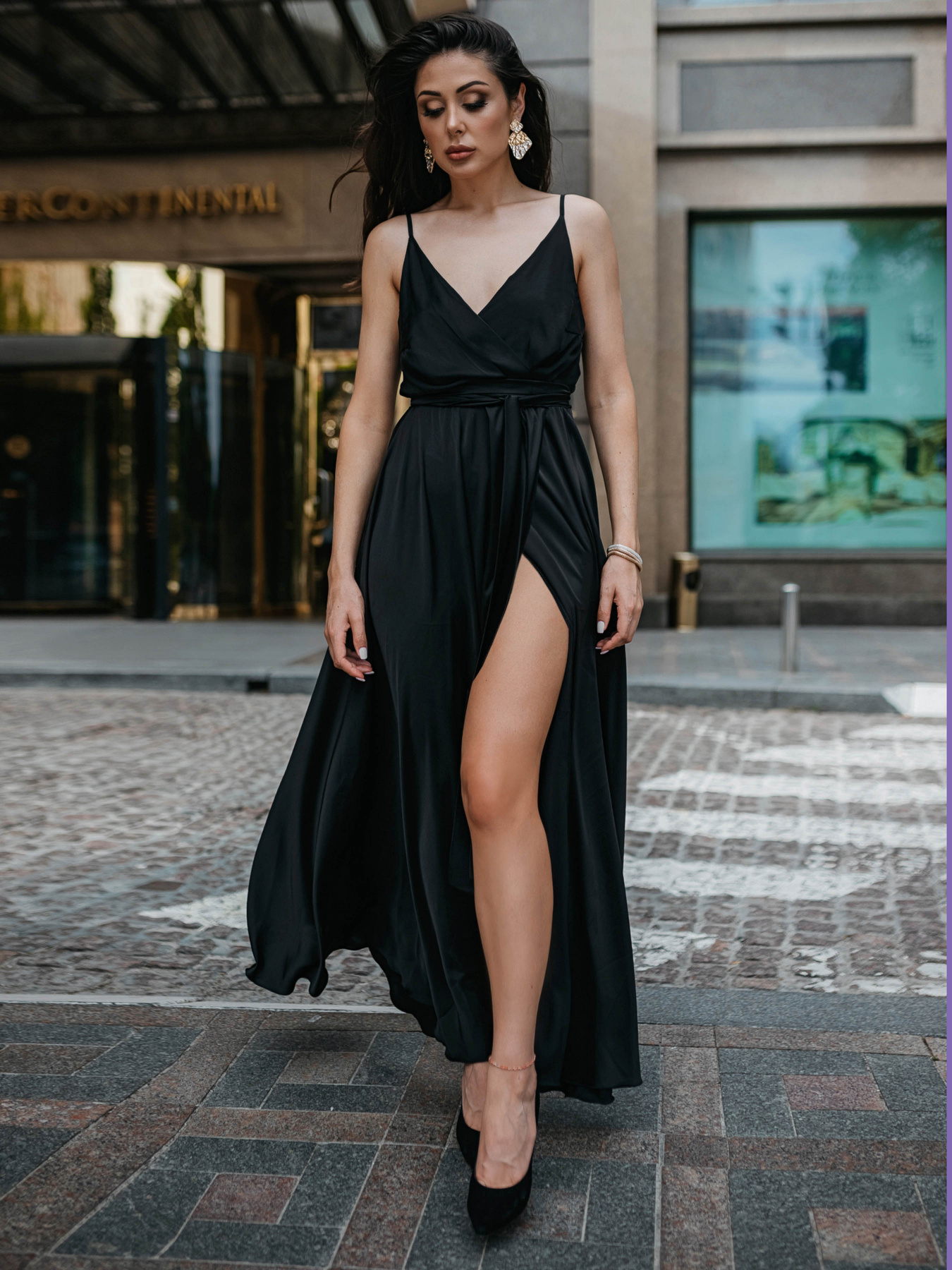Платья Jadone Fashion модель Suknya_Bonsi_chorna Фото