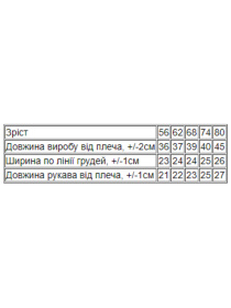 Одяг для немовлят Носи своє модель 5010-036-33-5-rozhevij-love Фото
