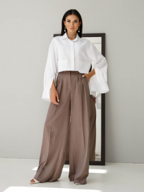 Брюки Jadone Fashion модель Bryuky_Dzhyl_korychnevyy Фото