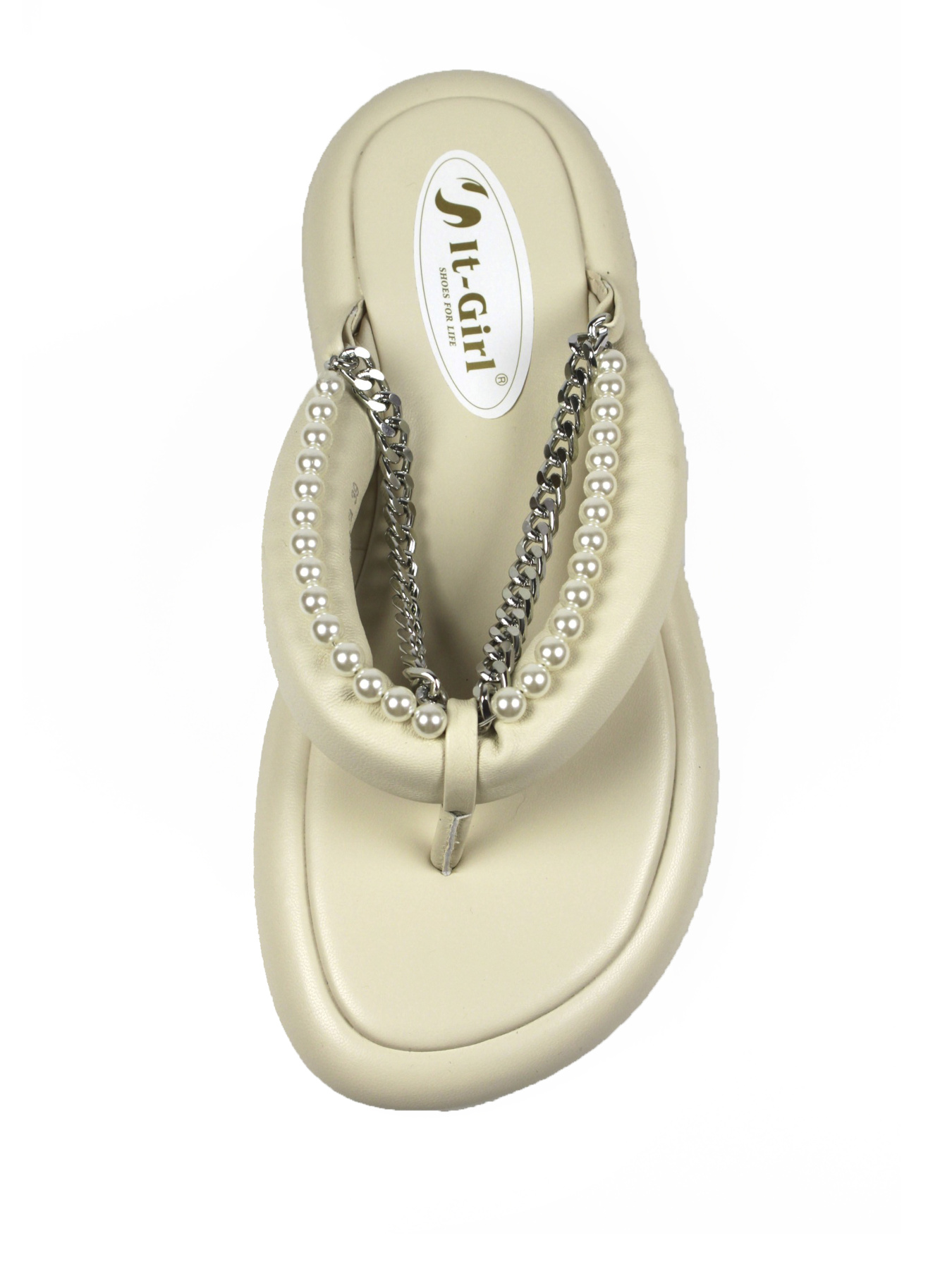 Шльопанці It-girl модель BF-2569-7A-milk Фото