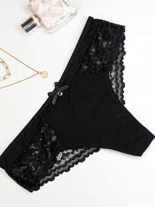 Нижня білизна ISSA Plus модель BL2-824_black Фото