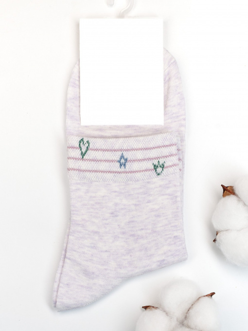 Носки и гольфы ISSA Plus модель NS-336_lilac Фото