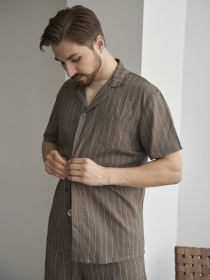 Одежда для дома и сна HANDY WEAR Linen Strip Short модель 0261 Фото