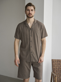 Одежда для дома и сна HANDY WEAR Linen Strip Short модель 0261 Фото