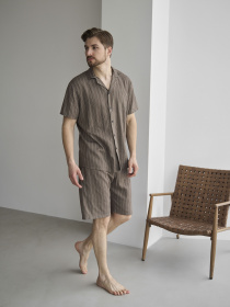 Одежда для дома и сна HANDY WEAR Linen Strip Short модель 0261 Фото