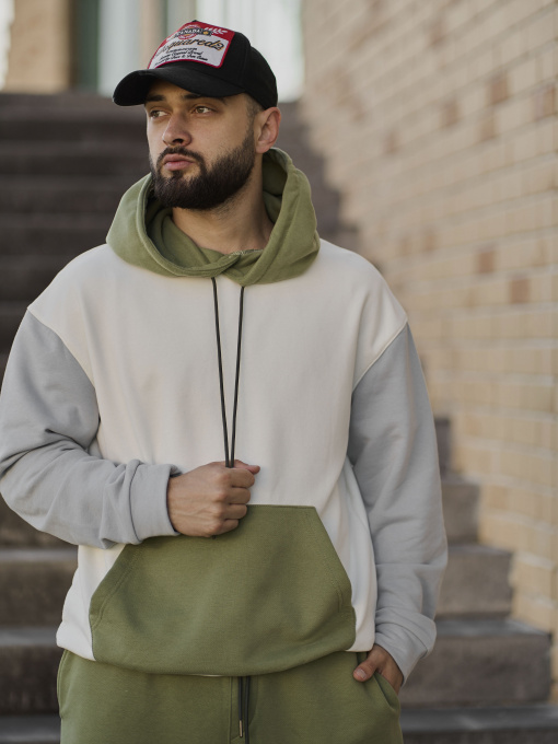 Худи и свитшоты HANDY WEAR Color Block модель 1231 Фото