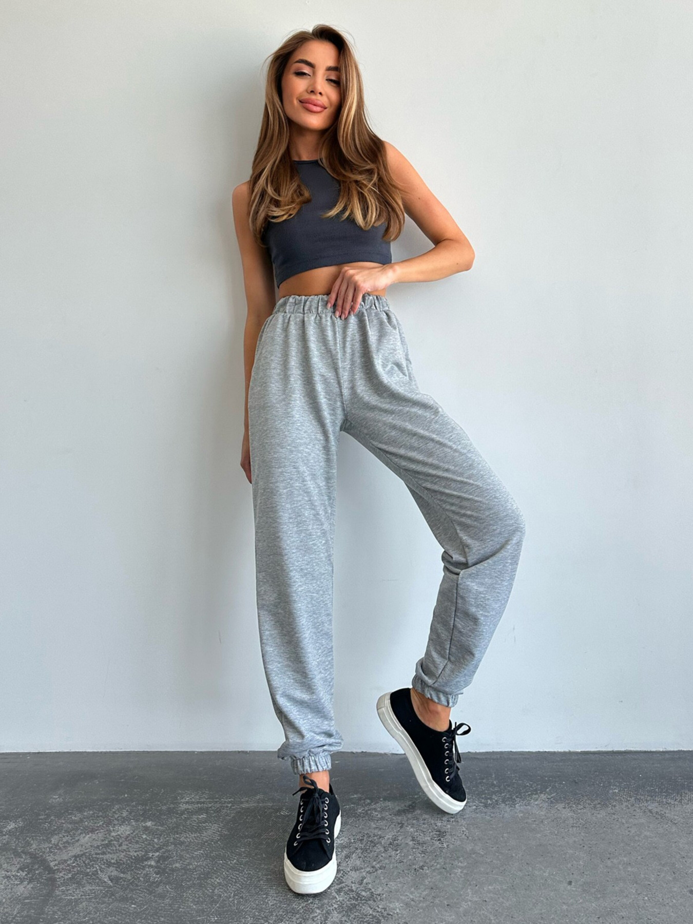 Штани ISSA Plus модель 13694_lightgray Фото