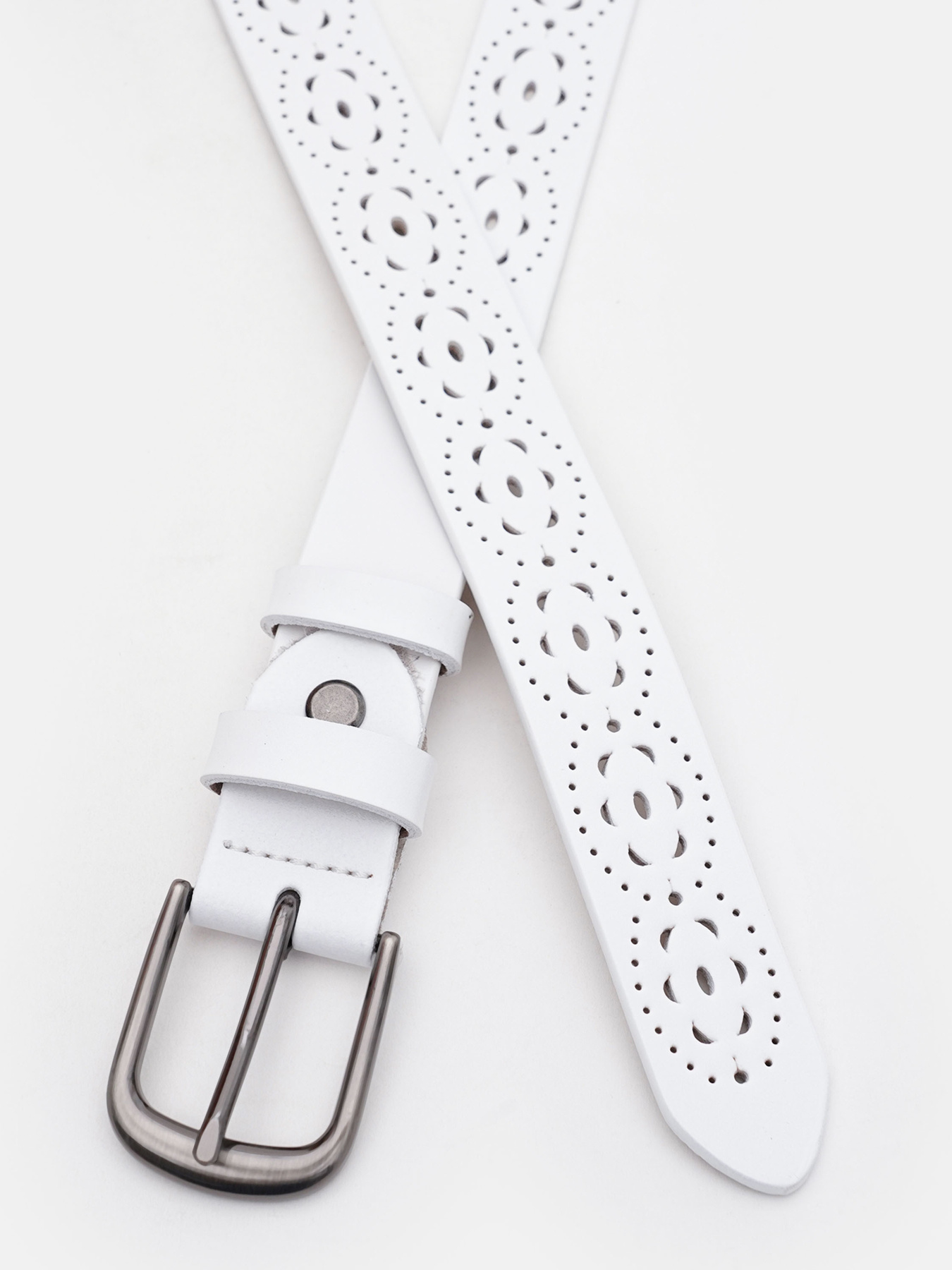 Ремни Borsa Leather модель CV1ZK-040w-white Фото