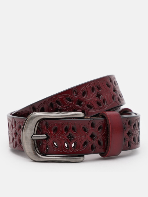 Ремені Borsa Leather модель CV1ZK-094c-bordo Фото