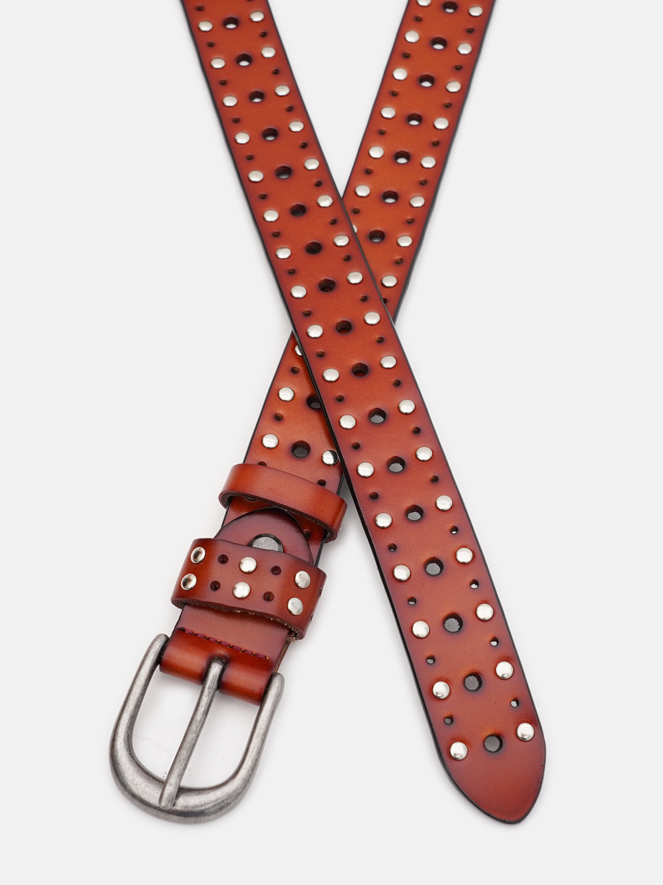 Ремни Borsa Leather модель CV1zK-098c-brown Фото