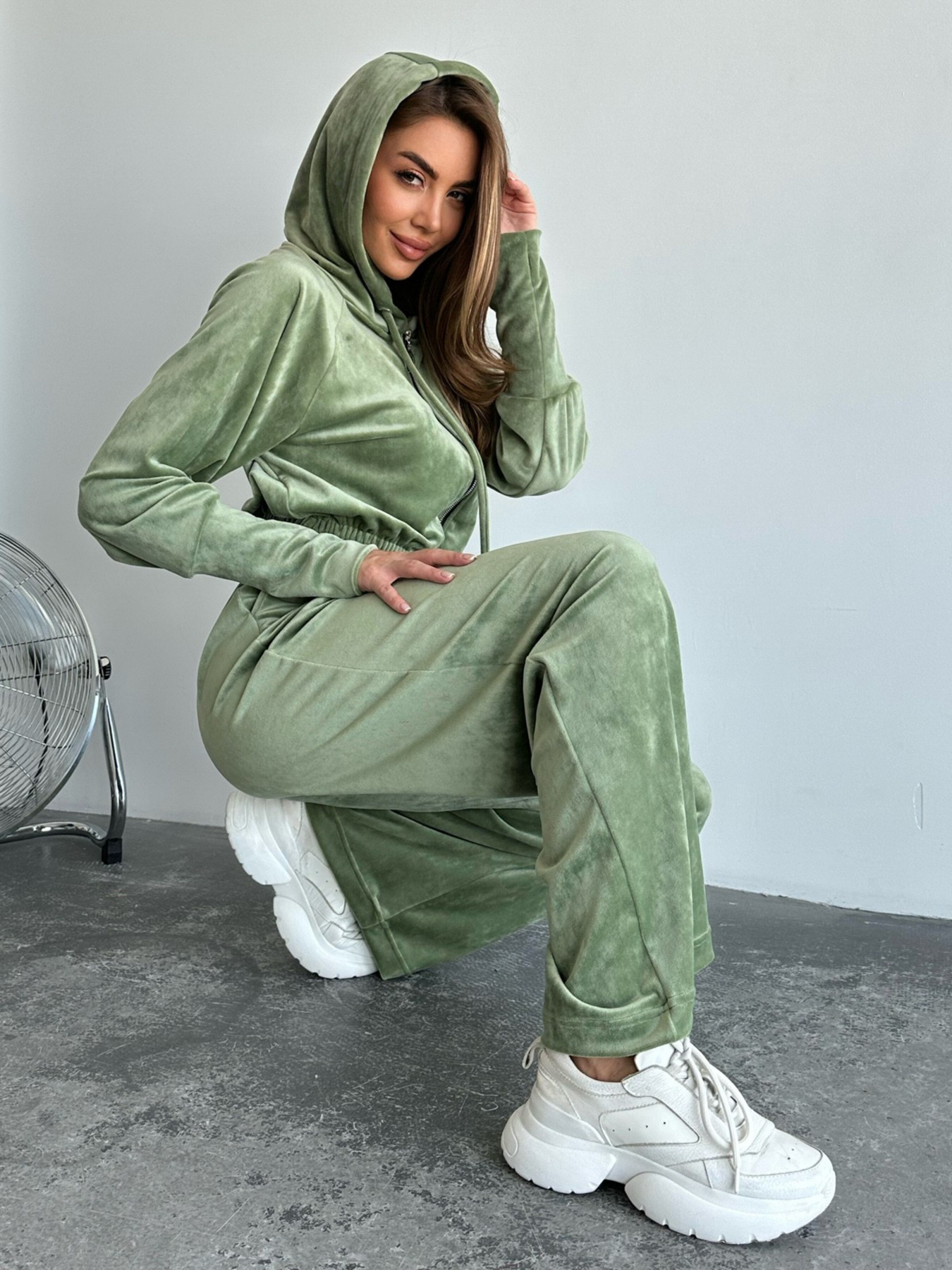 Костюми ISSA Plus модель SA-479_khaki Фото