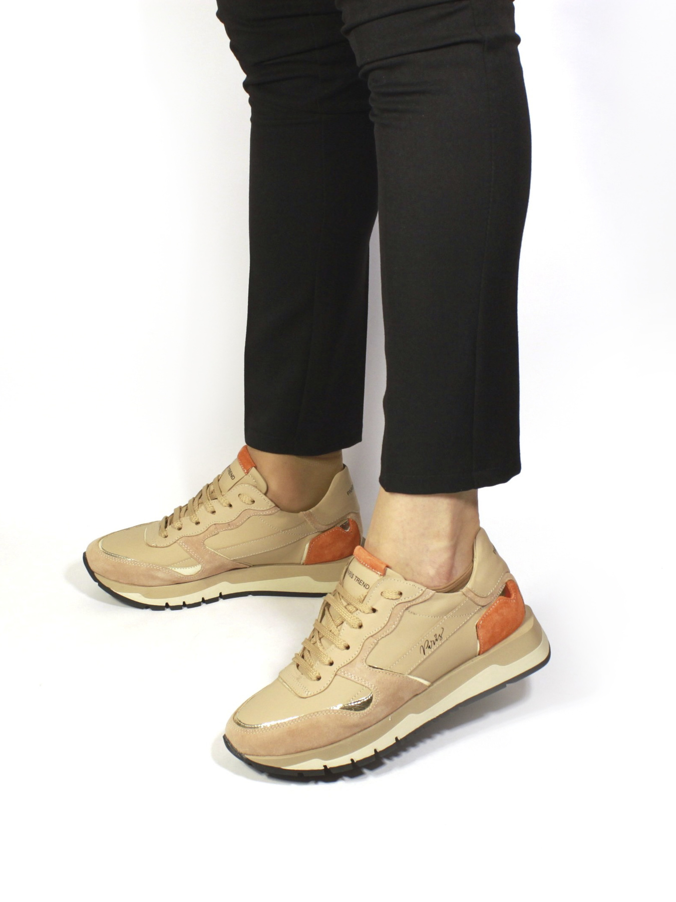 Кроссовки It-girl модель 4063-604-beige Фото