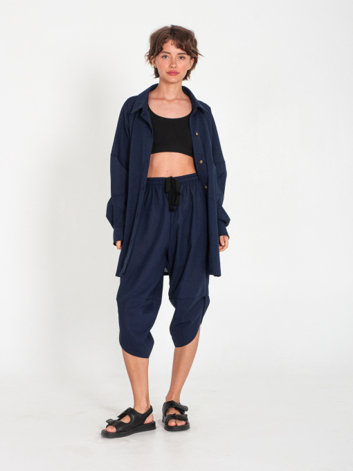 Рубашки IJ модель ij-sorochka-linen-navy Фото