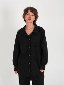 Рубашки IJ модель ij-sorochka-linen-black Фото