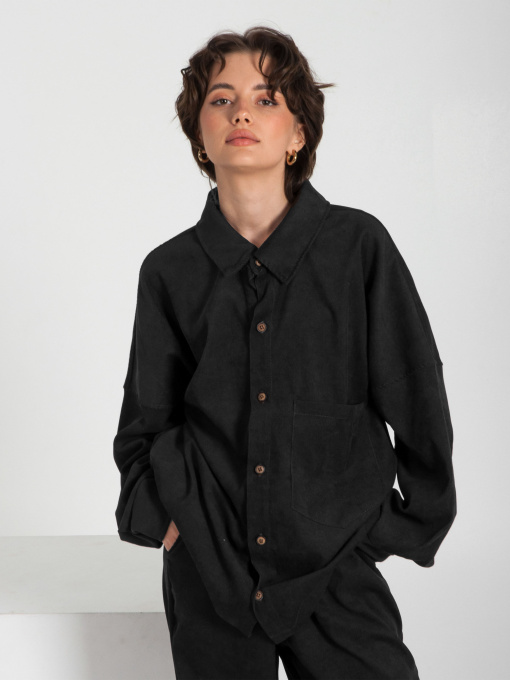 Рубашки IJ модель ij-sorochka-velvet-black Фото