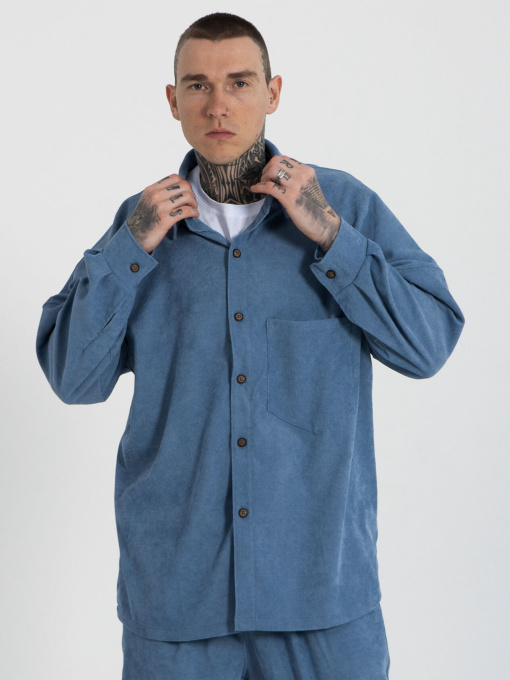 Рубашки IJ модель ij-sorochka-velvet-blue-men Фото