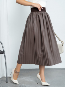 Спідниці ISSA Plus модель 11451_brown Фото