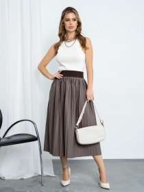Спідниці ISSA Plus модель 11451_brown Фото