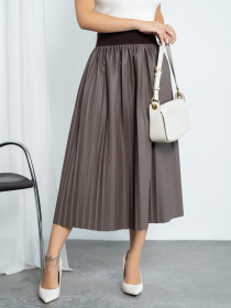 Спідниці ISSA Plus модель 11451_brown Фото