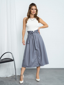Юбки ISSA Plus модель 13140_gray Фото