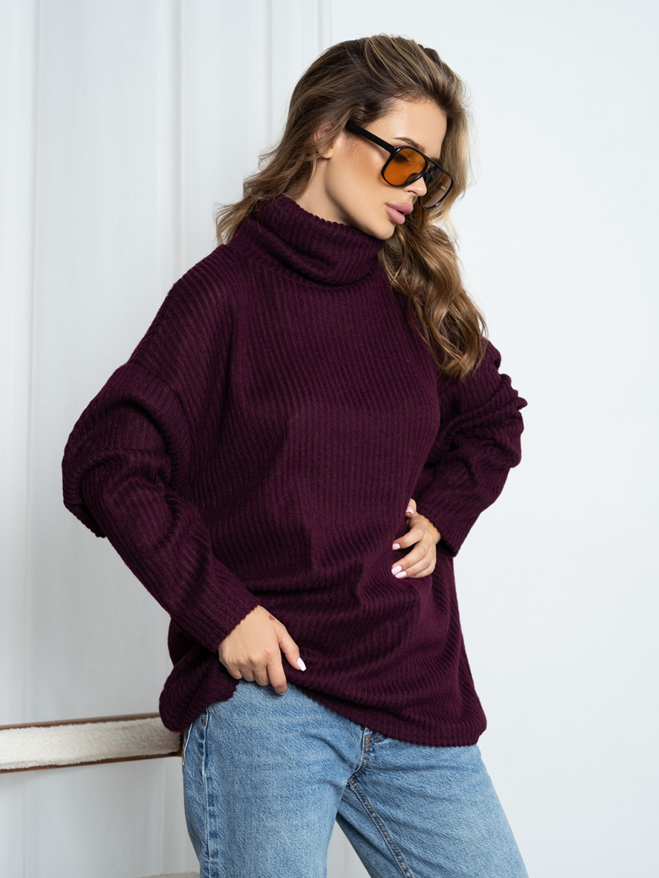Светри та кардигани ISSA Plus модель 13763_purple Фото