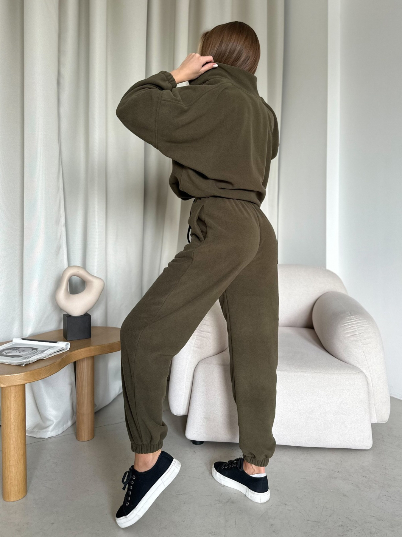 Костюми ISSA Plus модель 14197_khaki Костюми ISSA Plus модель 14197_khaki Фото