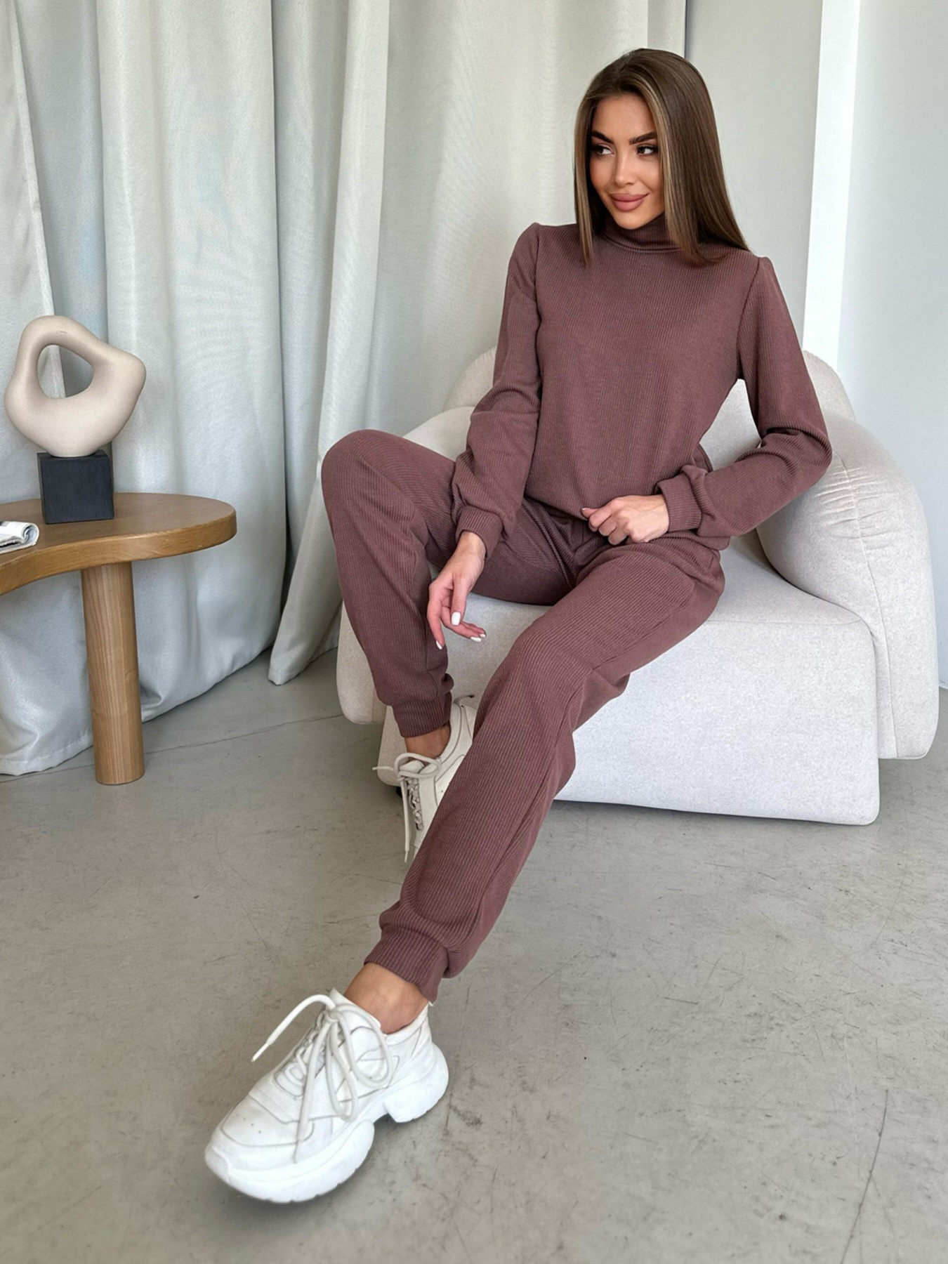 Костюмы ISSA Plus модель 14207_brown Фото