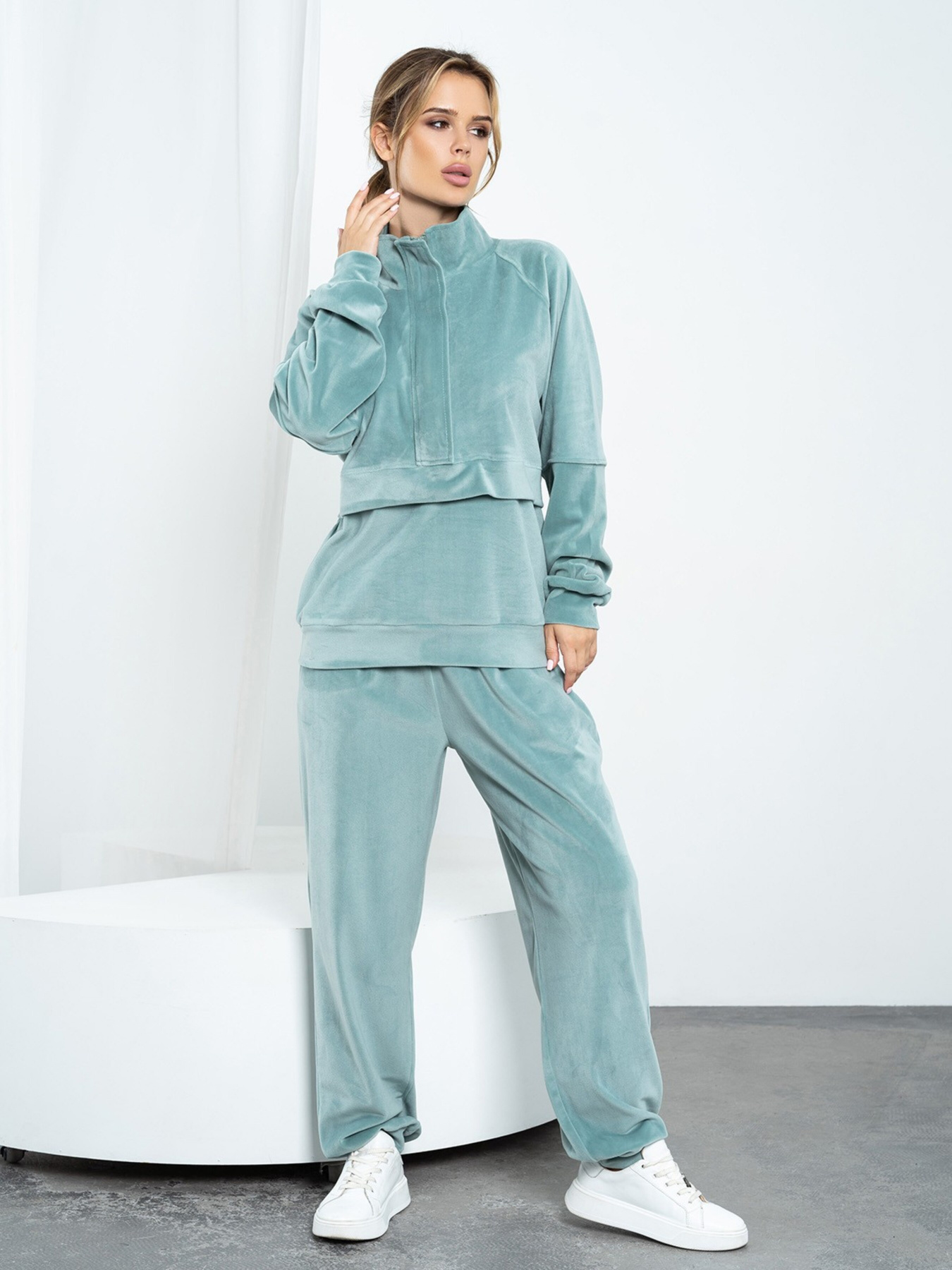 Костюми ISSA Plus модель 14211_olive Фото