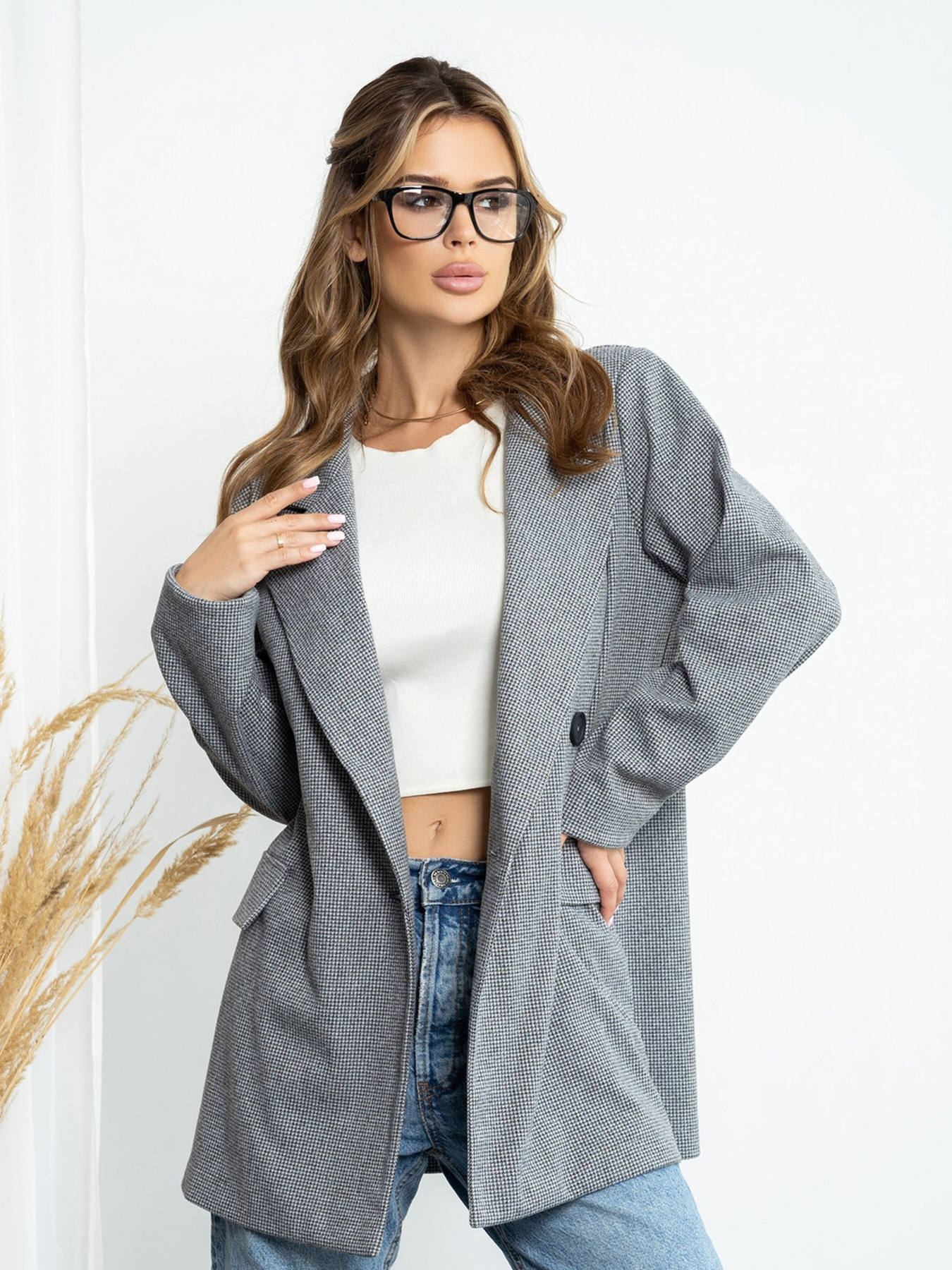 Пиджаки ISSA Plus модель 14214_gray Фото