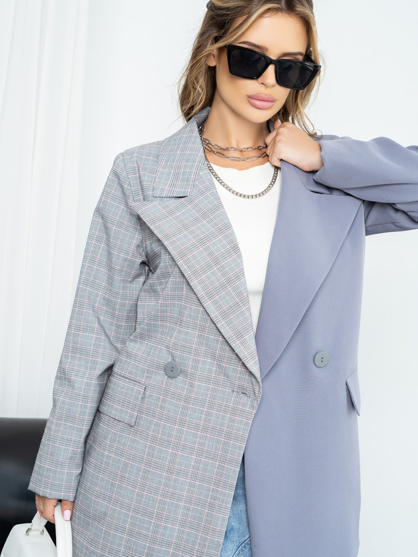 Пиджаки ISSA Plus модель 14221_gray Фото