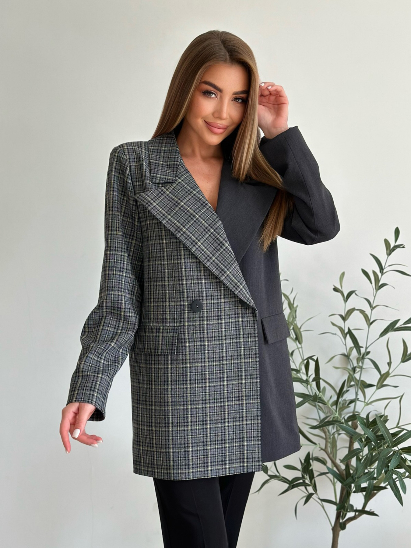 Пиджаки ISSA Plus модель 14222_darkgray Фото