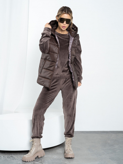Костюми ISSA Plus модель SA-480_brown Фото