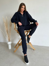 Костюмы ISSA Plus модель SA-486_darkblue Фото