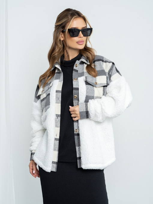 Куртки и дубленки ISSA Plus модель SA-493_grey Фото