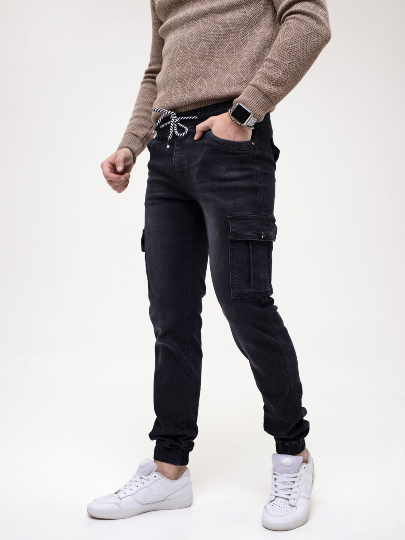 Джинси ISSA Plus модель GN4-149_black Фото