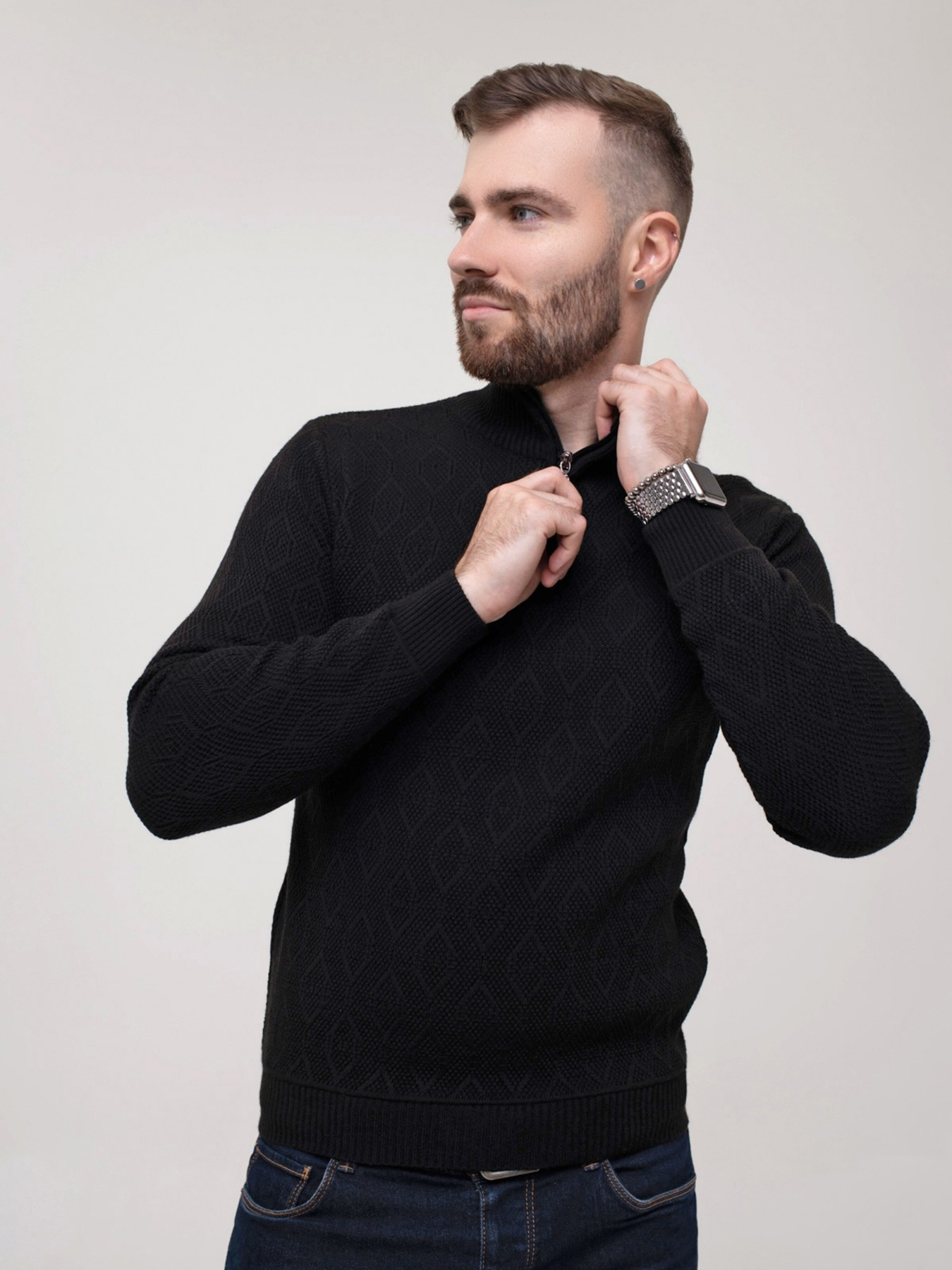 Светри та кардигани ISSA Plus модель GN4-152_black Фото