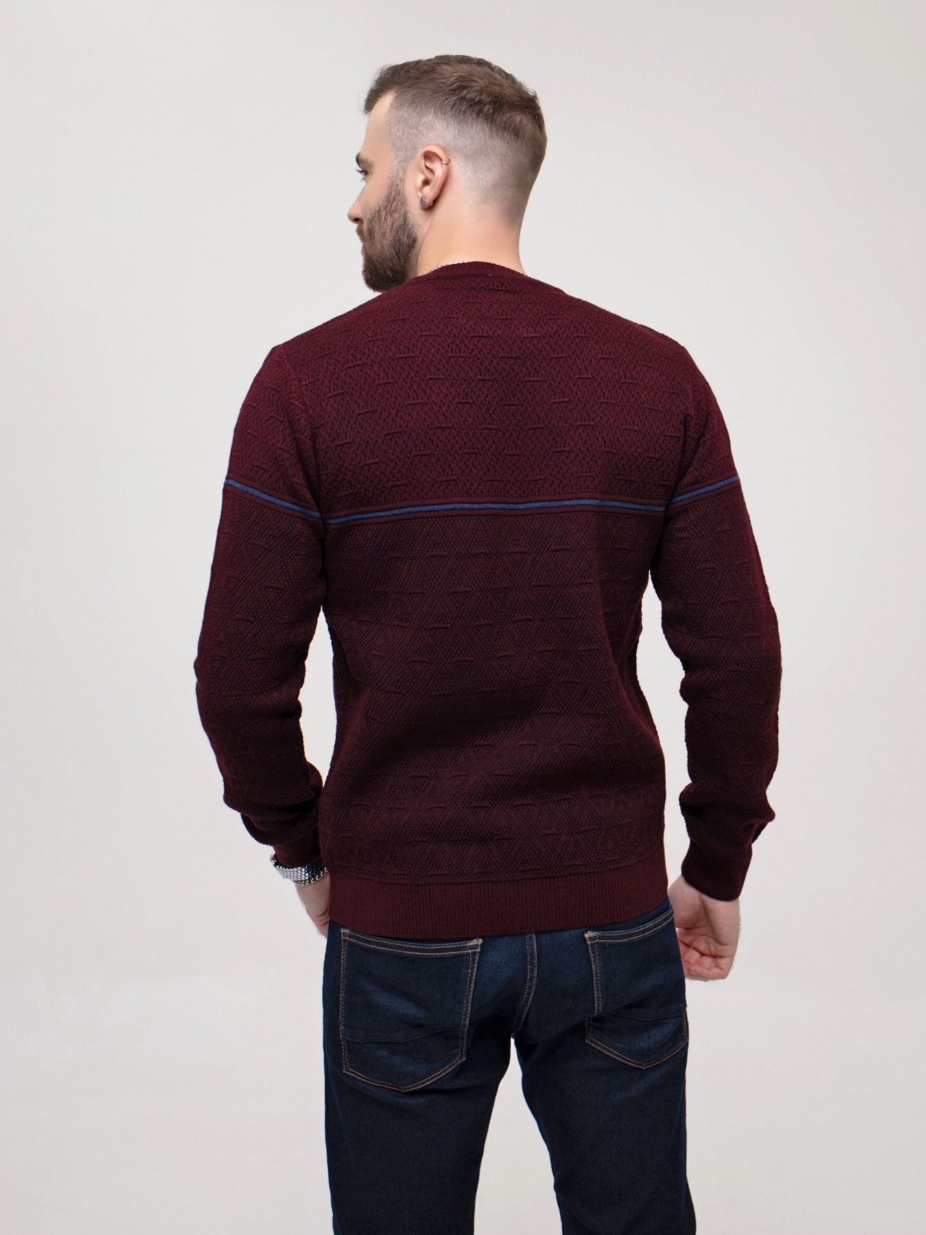 Свитры и кардиганы ISSA Plus модель GN4-157_burgundy Фото