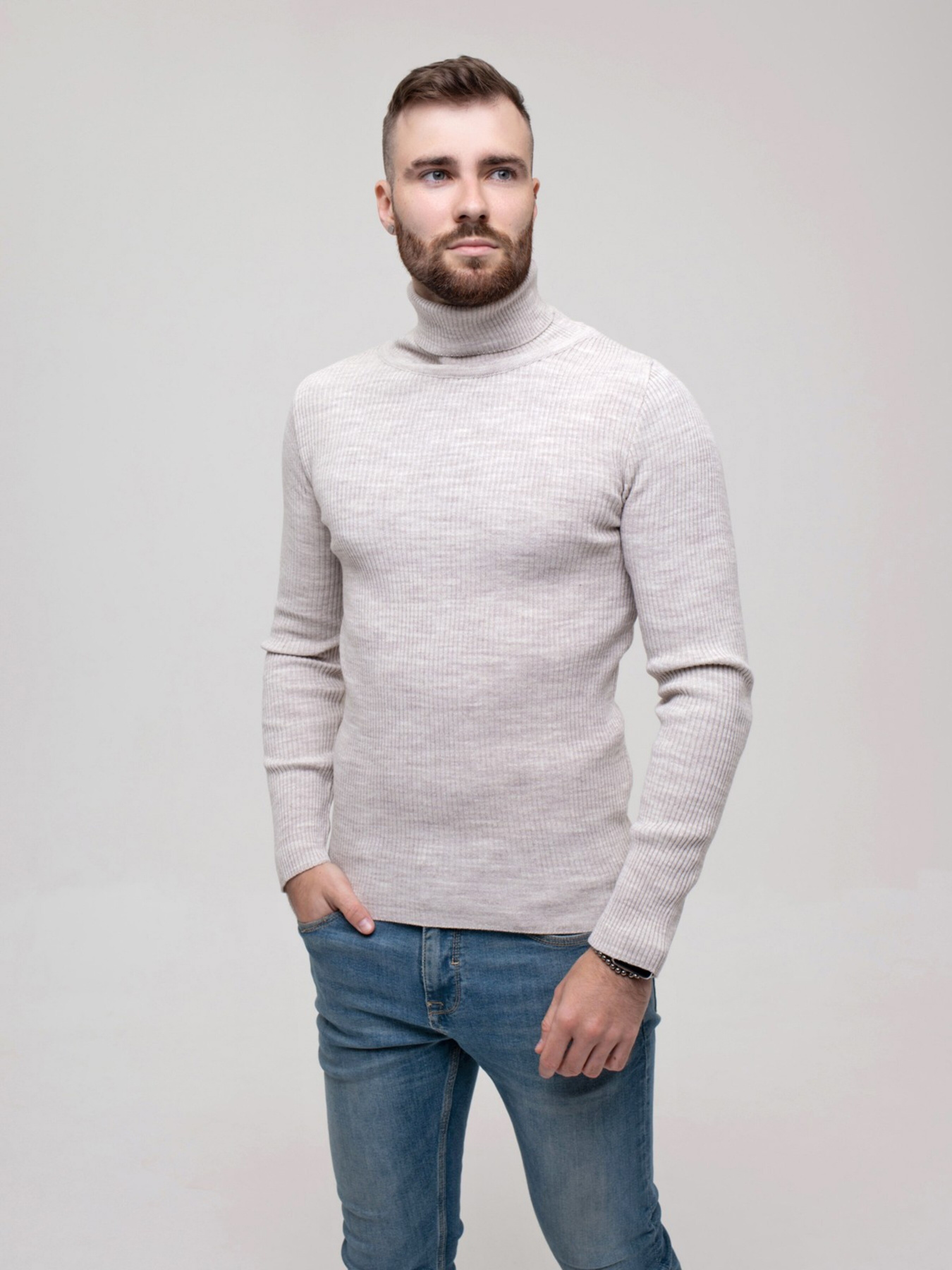 Свитры и кардиганы ISSA Plus модель GN4-58_lightgray Фото
