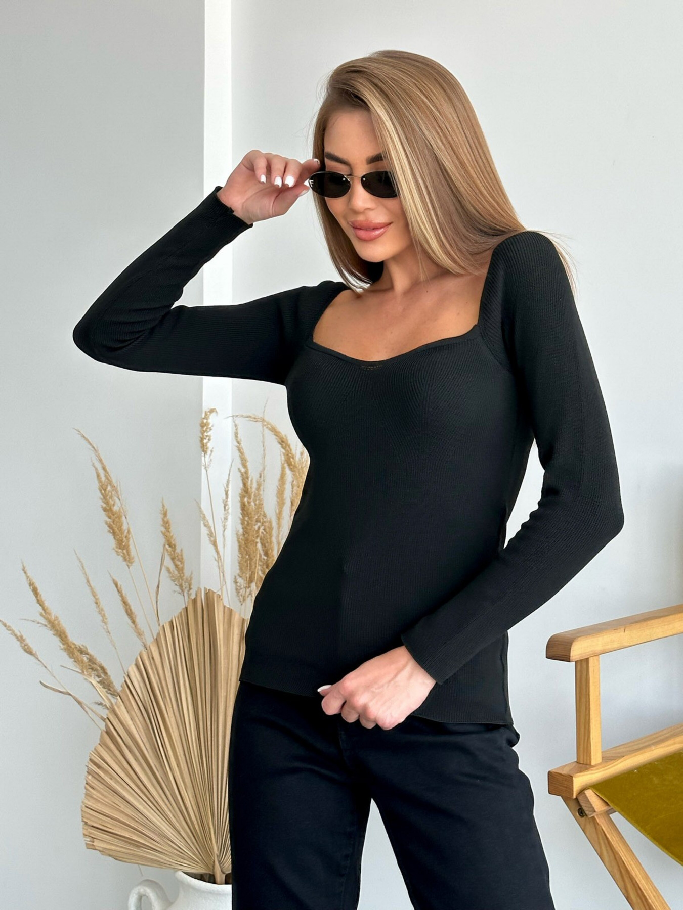Светри та кардигани ISSA Plus модель WN20-551_black Фото