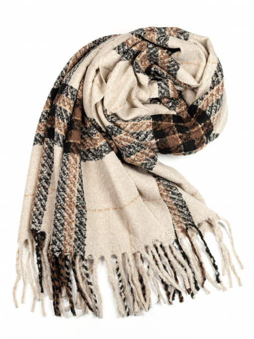 Шарфи та хустки ISSA Plus модель SH-34_beige Фото