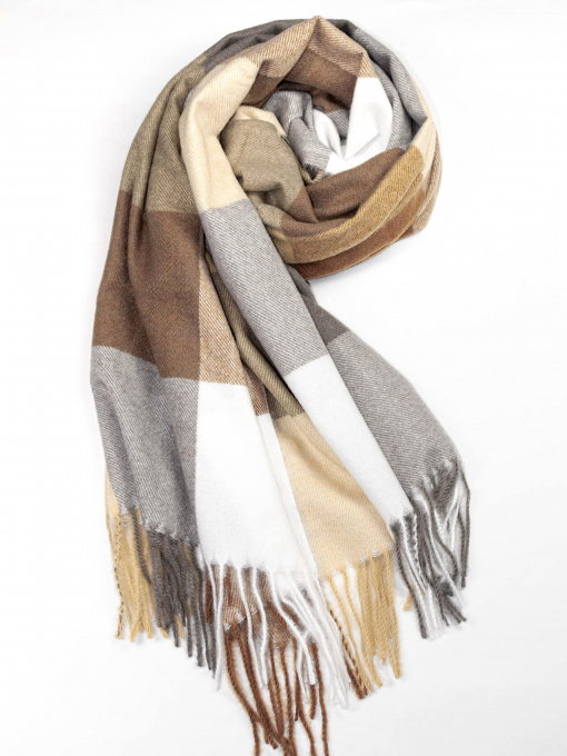 Шарфи та хустки ISSA Plus модель SH-36_beige Фото